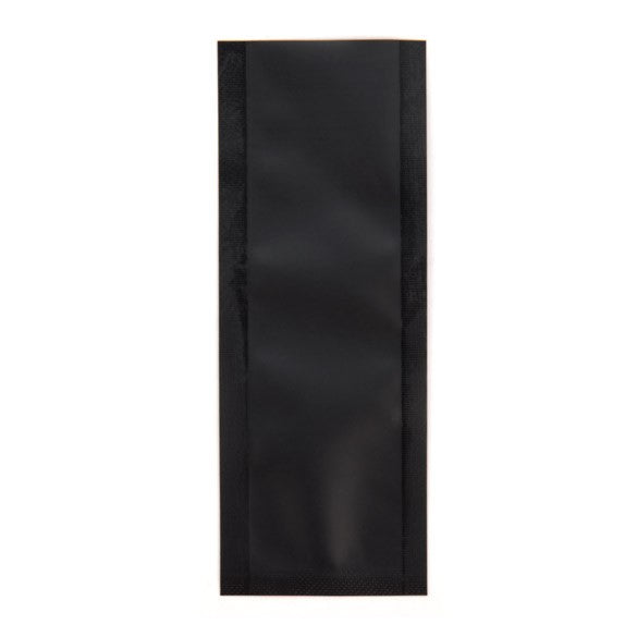 Plastic Zakken Mat Zwart 3,8x10,2cm Sealbaar permanente Sluiting (100 stuks) [CRB4B]