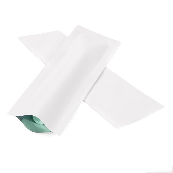 Plastic Zakken Mat Wit 3,8x12,7cm Sealbaar permanente Sluiting (100 stuks) [CRB5W]