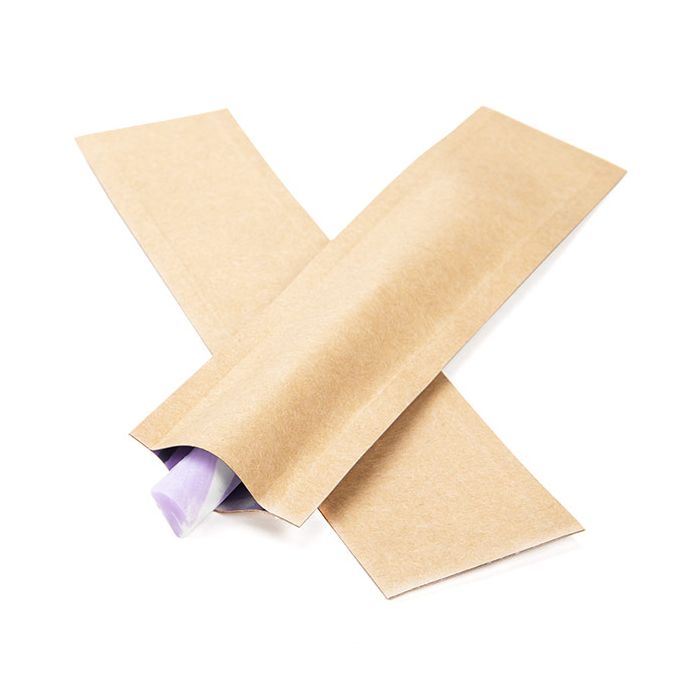 Kraft Single Use Child Resistant Bags  4 x 15 cm (100 Pieces) [CRB6K]