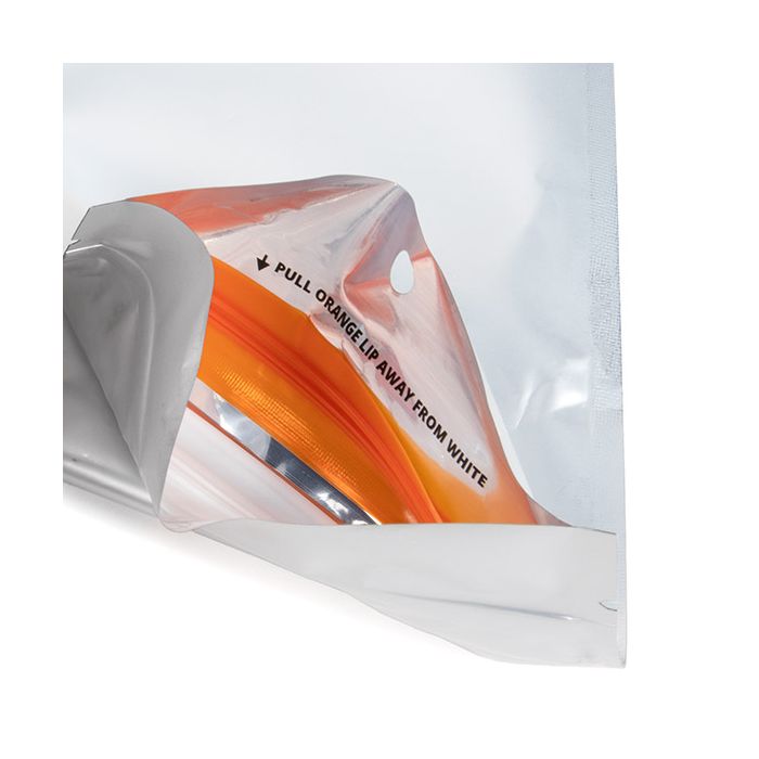 Kinderveilige Gripzakken Mat Zilver 7.6 x11.4 cm (100 stuks) [CRHZB3MS]