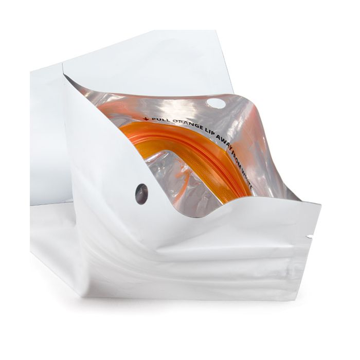 Kinderveilige Gripzakken Mat Wit 10.2 x16.5 cm (100 stuks) [CRHZB5MW]