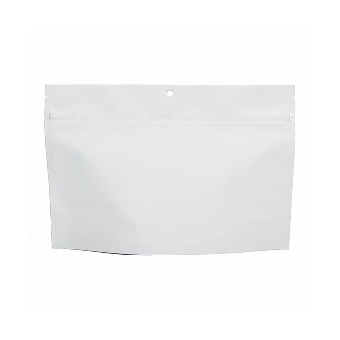 Child Resistant Pouch Bags Matte White 22,9x6,2x15,2cm