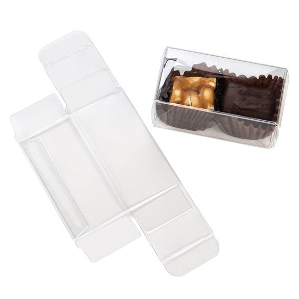 Plastic Doosjes voor Chocolade 3,5x3,7x7cm Voedselveilig (25 stuks) [FPB226]
