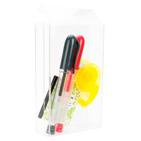 Plastic Doosjes 5,4x1,7x9,2cm Kristalhelder (25 stuks) [FB36]