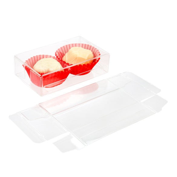 Plastic Doosjes 5,4x2,5x9,2cm Kristalhelder (25 stuks) [FB91]