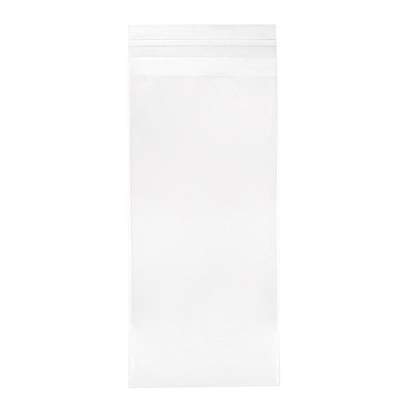 Plastic Zakken 10,4x22,7cm Transparant en Hersluitbaar (100 stuks) [B48]