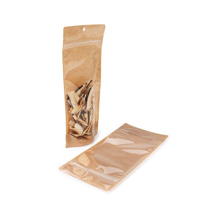 Stazakken Transparant/Kraft 10.8x6x23.8 (100 stuks) [ZBGKC1N]