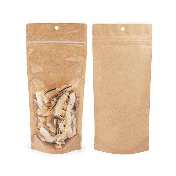 Stazakken Transparant/Kraft 10.8x6x23.8 (100 stuks) [ZBGKC1N]