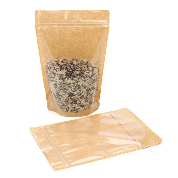 Stazakken Kraft 14,9x8,9x23,2cm met Venster | 312 gram (100 stuks) [ZBGKC7]