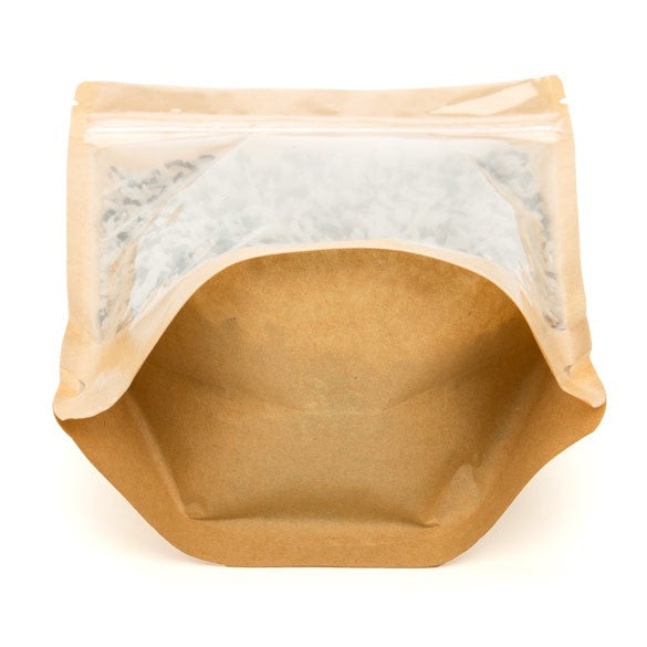Stazakken Kraft 14,9x8,9x23,2cm met Venster | 312 gram (100 stuks) [ZBGKC7]