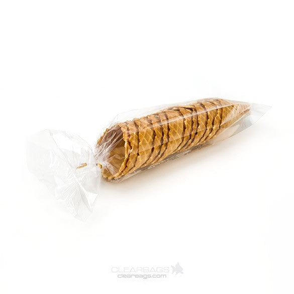 Plastic Zakken 7,6x5,1x45,7cm met zijvouw (100 stuks) [GB13]
