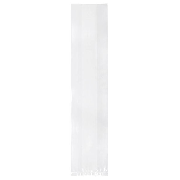 Plastic Zakken 12,7x7,6x61cm met zijvouw (100 stuks) [GB8]