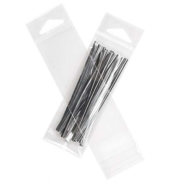 Headerbags 3,8x12,7cm Hersluitbaar en Kristalhelder (100 stuks) [HB1X5]