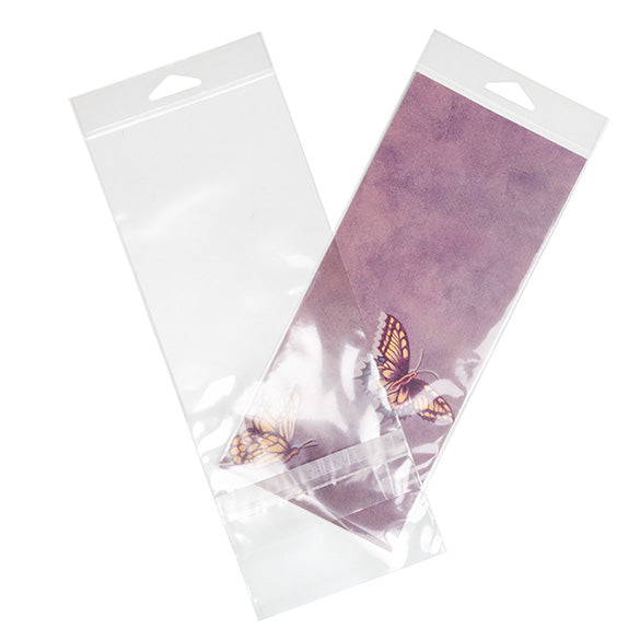 Headerbags 11x24,3cm met beschermende Sluiting (100 stuks) [HB49PC]