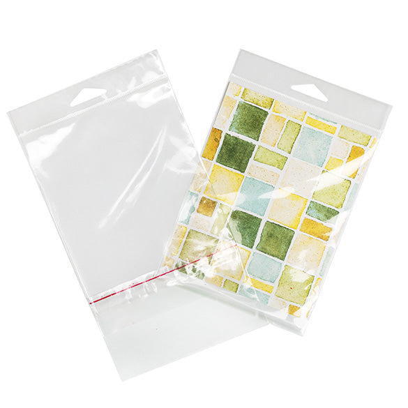 Headerbags 12,5x16,7cm met beschermende Sluiting (100 stuks) [HB65PC]