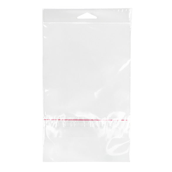 Headerbags 13,5x17,1cm met beschermende Sluiting (100 stuks) [HB6B1PC]