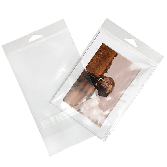 Headerbags 13,8x18,4cm met beschermende Sluiting (100 stuks) [HB75PC]
