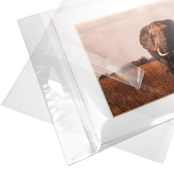 Headerbags 13,8x18,4cm met beschermende Sluiting (100 stuks) [HB75PC]