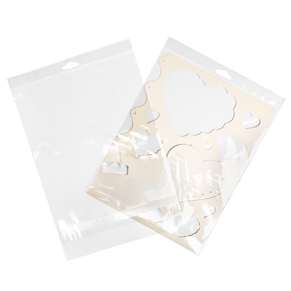 Headerbags 22,1x28,1cm met beschermende Sluiting (100 stuks) [HB811SPC]