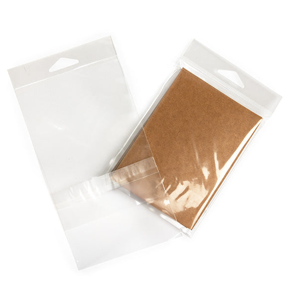 Headerbags 10,3x13,7cm met beschermende Sluiting (100 stuks) [HB4B1PC]