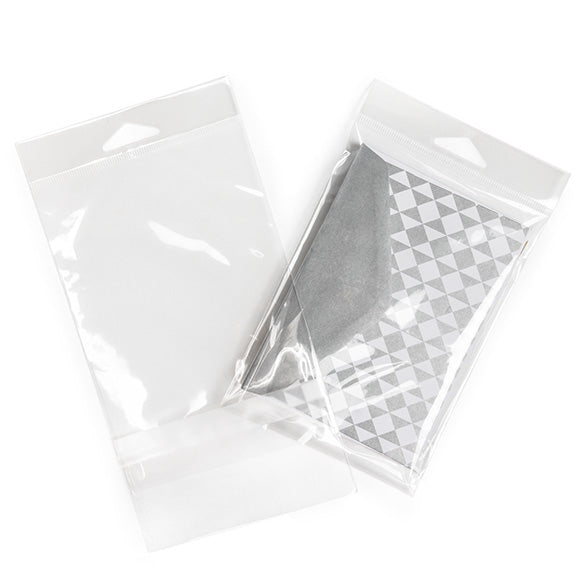Headerbags 10,8x15,6cm met beschermende Sluiting (100 stuks) [HB4X6PC]