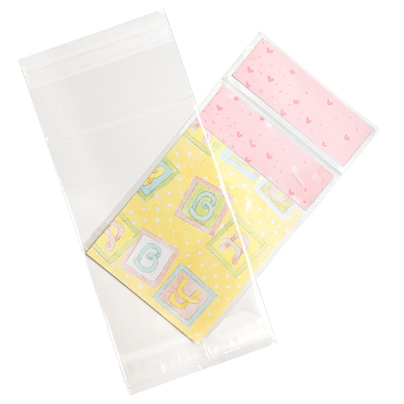Headerbags open Header 10,8x15,6cm voor eigen Kopkaart (100 stuks) [IHB4X6]
