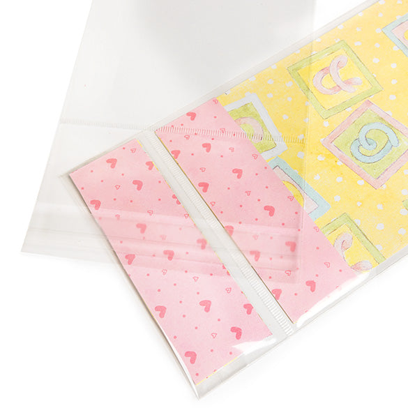 Headerbags open Header 10,8x15,6cm voor eigen Kopkaart (100 stuks) [IHB4X6]