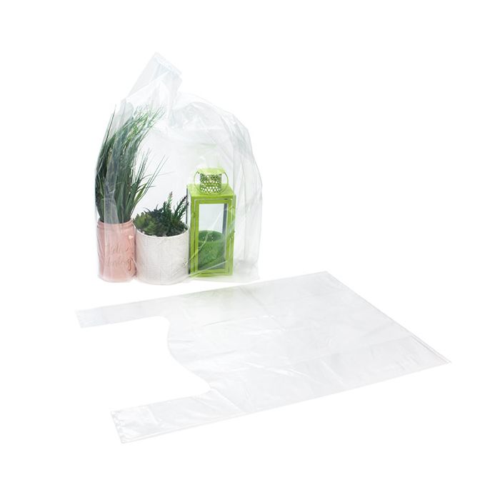 Plastic Carrier Bags Transparent 50.8x25.4x76.2cm