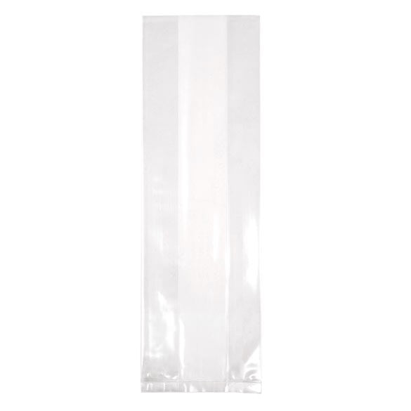 Plastic Zakken 10,2x5,4x30,5cm met zijvouw (100 stuks) [GB15]