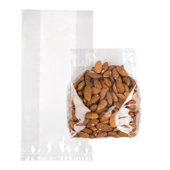 Plastic Zakken 10,2x5,1x20,3cm met zijvouw (100 stuks) [GB4]