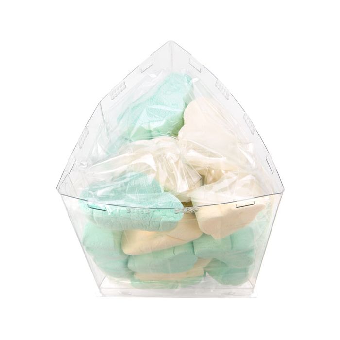 Plastic Koker Driehoek vorm 10,2x7,8x15,2cm (25 stuks) [CTT46]