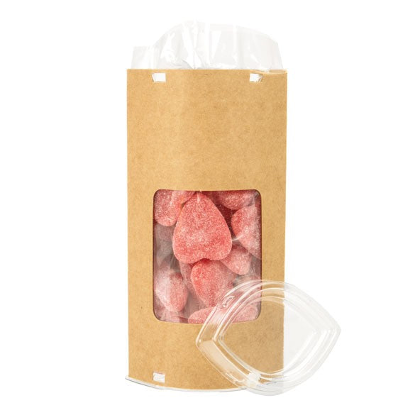 Luxe geschenkdoosjes met venster (ovaal) 7.8x5.2x15.4cm (25 stuks) [KTEWS26]
