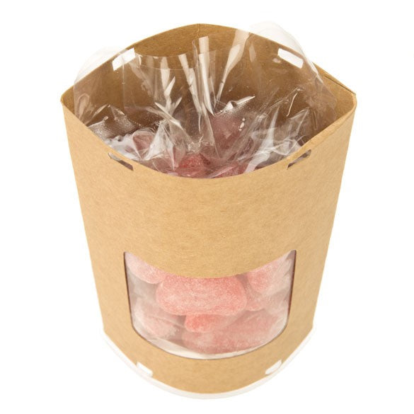 Luxe geschenkdoosjes met venster (ovaal) 7.8x5.2x15.4cm (25 stuks) [KTEWS26]