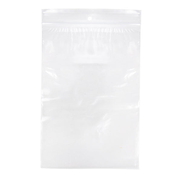 Gripzakken met Ophanggat 15x23cm PE 50 micron (100 stuks) [2PR69]