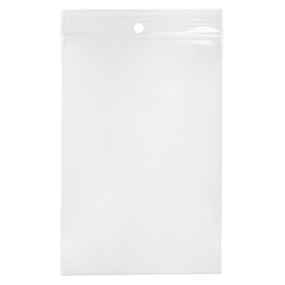 Gripzakken met Ophanggat 10x15cm Kristalhelder PP 75 Micron (100 stuks) [Z3R46]