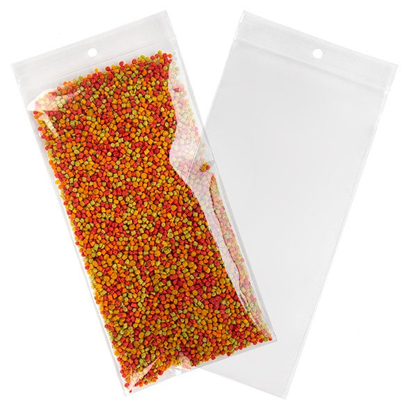 Gripzakken met Ophanggat 12,5x20,5cm Kristalhelder PP 75 Micron (100 stuks) [Z3R48]