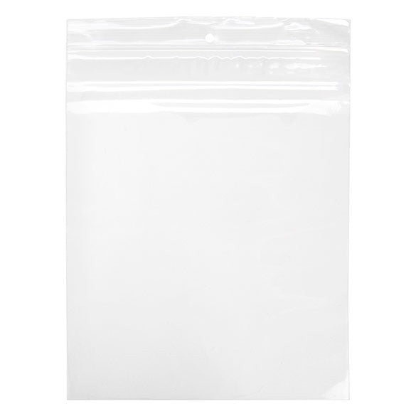 Gripzakken met Ophanggat 20,5x25,5cm Kristalhelder PP 75 Micron (100 stuks) [Z3R810]