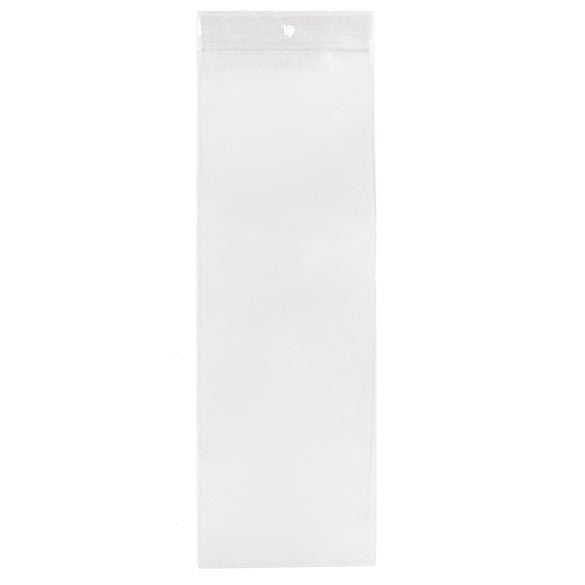 Gripzakken met Ophanggat 10x30,5cm Kristalhelder PP 100 Micron (100 stuks) [Z4R412]