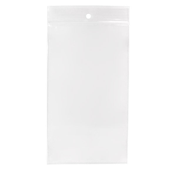 Gripzakken met Ophanggat 10x18cm Kristalhelder PP 100 Micron (100 stuks) [Z4R47]
