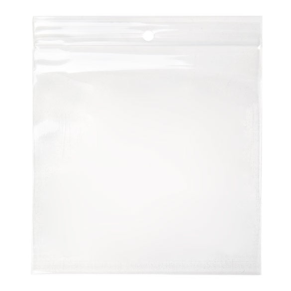 Gripzakken met Ophanggat 12,5x12,5cm Kristalhelder PP 100 Micron (100 stuks) [Z4R55]