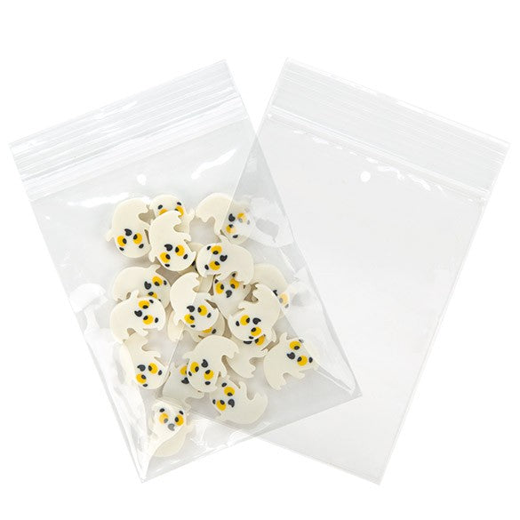 Gripzakken met Ophanggat en Luchtgat 7,5x10cm Kristalhelder PP 50 Micron (100 stuks) [ZR34V]