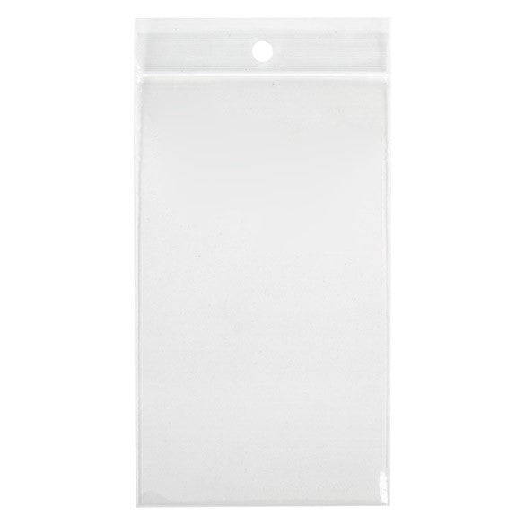 Gripzakken met Ophanggat 7,5x15cm Kristalhelder PP 50 Micron (100 stuks) [ZR36]