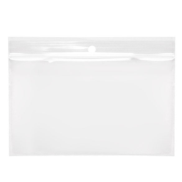 Gripzakken met Ophanggat 12,5x7,5cm Kristalhelder PP 50 Micron (100 stuks) [ZR53]