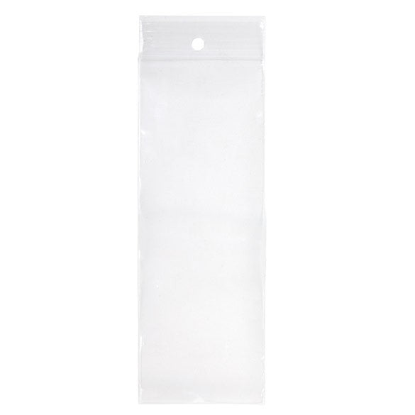 Gripzakken met Ophanggat 6,5x18cm Kristalhelder PP 50 Micron (100 stuks) [ZR2H7]