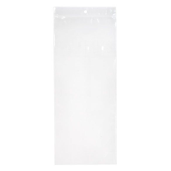 Gripzakken met Ophanggat 12,5x30,5cm Kristalhelder PP 50 Micron (100 stuks) [ZR512]