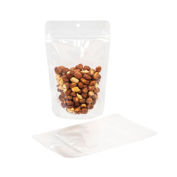 Stazakken transparant 12x7,5x18,5 cm met ophanggat (100 Stuks) [ZBG46H]