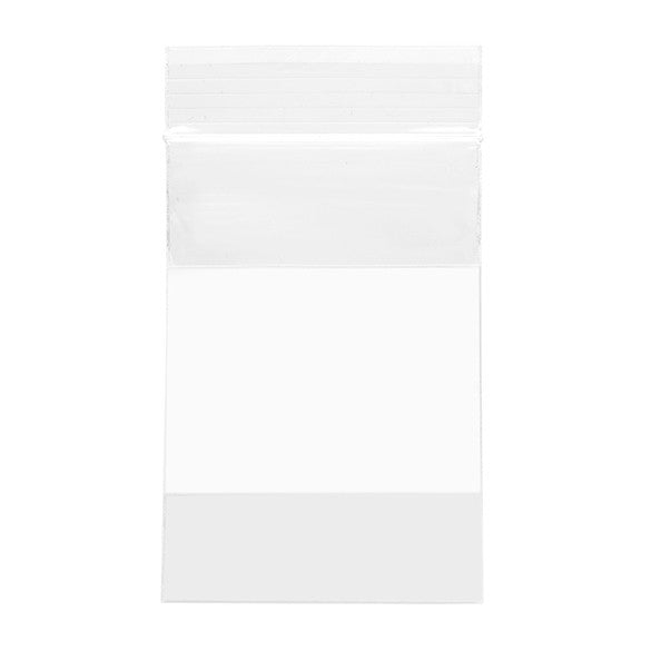 Gripzakken met Schrijfvlak 5x7,5cm Kristalhelder PP 50 micron (100 stuks) [ZWC23]