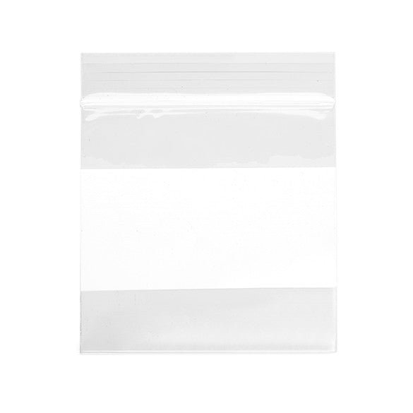 Gripzakken met Schrijfvlak 7,5x7,5cm Kristalhelder PP 50 micron (100 stuks) [ZWC33]