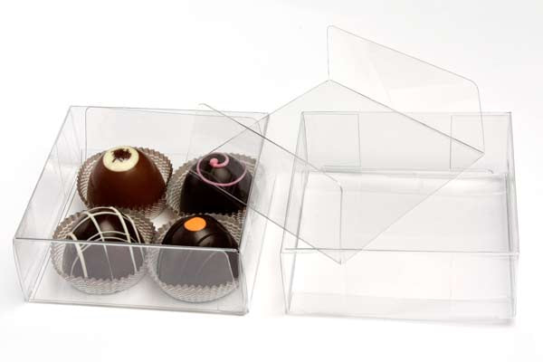 Doos voor (chocolade) Truffels met Interieur 10.8x4.1x10.8cm (100 Stuks) [CNDY194]