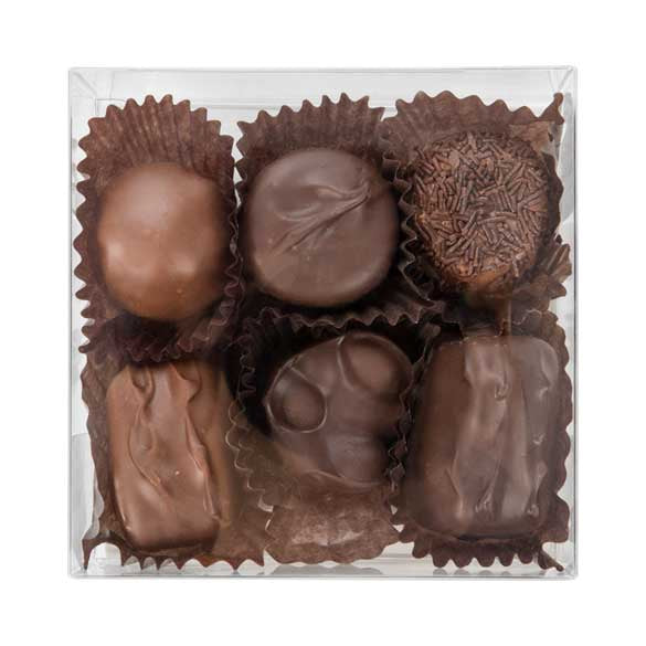 Doos voor (chocolade) Truffels met Interieur 10.8x4.1x10.8cm (100 Stuks) [CNDY194]